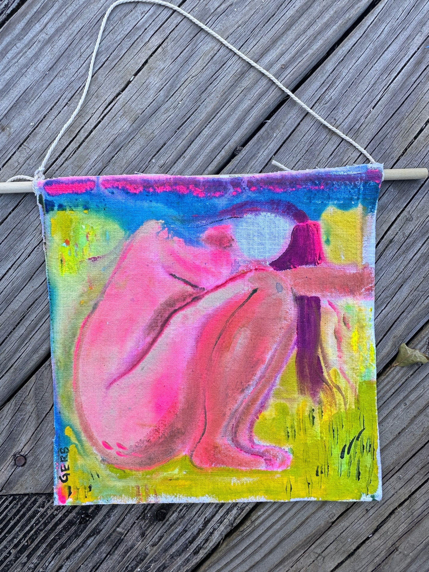 Hanging Original: Sitting Girl