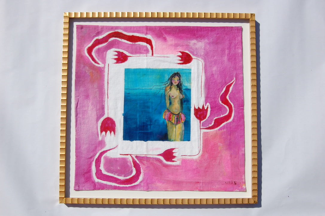 Beach Baby 20x20"