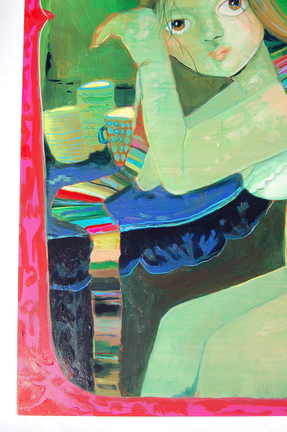 Tea Party For One, 36x36"