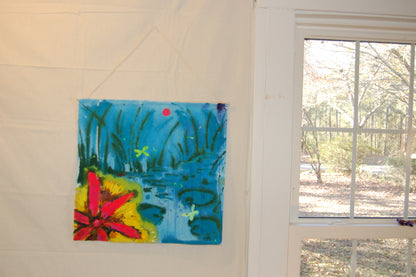 Hanging Original: Lilypad Pond