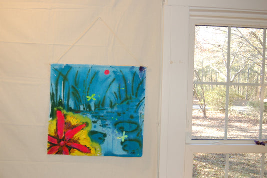 Hanging Original: Lilypad Pond