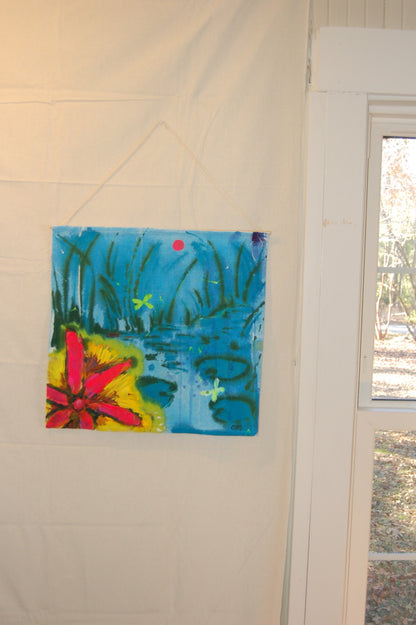 Hanging Original: Lilypad Pond