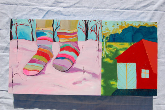 Tip Toe, 12x24"