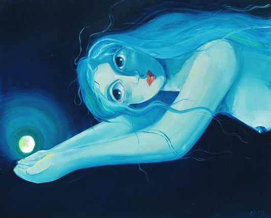 Moon Bath, 24x30"