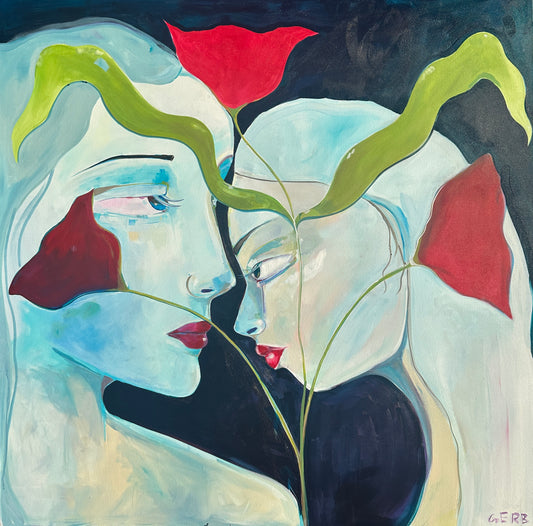 Morning Roses, 60x60"