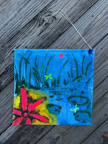 Hanging Original: Lilypad Pond