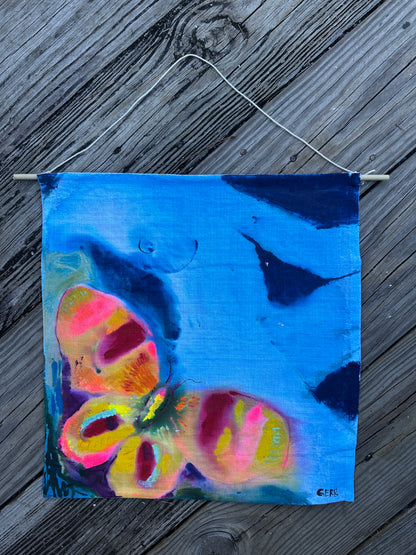 Hanging Original: Moth & Girl