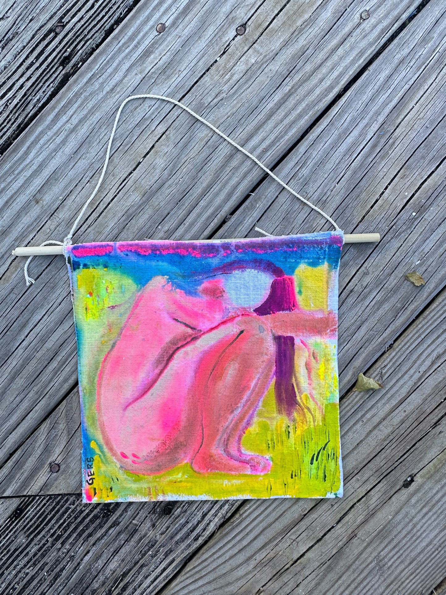 Hanging Original: Sitting Girl