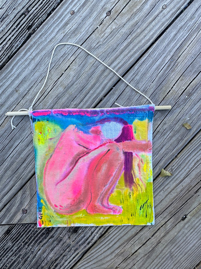 Hanging Original: Sitting Girl