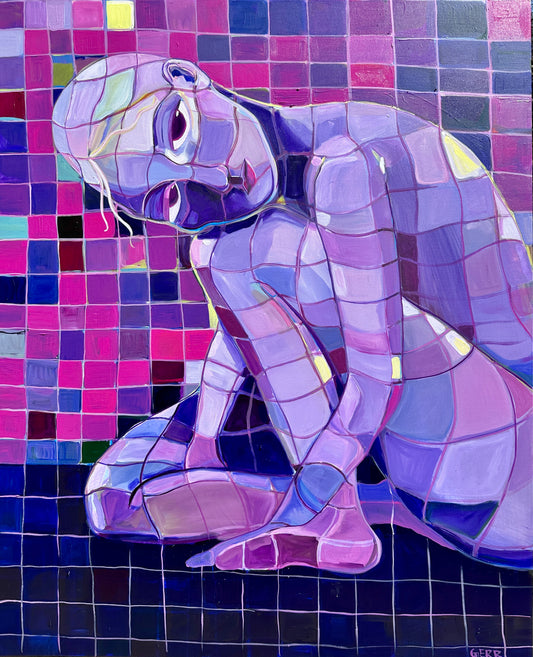 My Favorite is the Purple Jolly Rancher, 48x60"