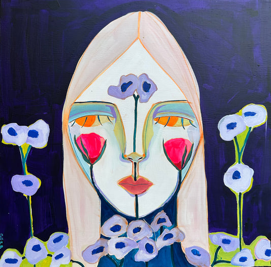 Ghost Orchid, 24x24"