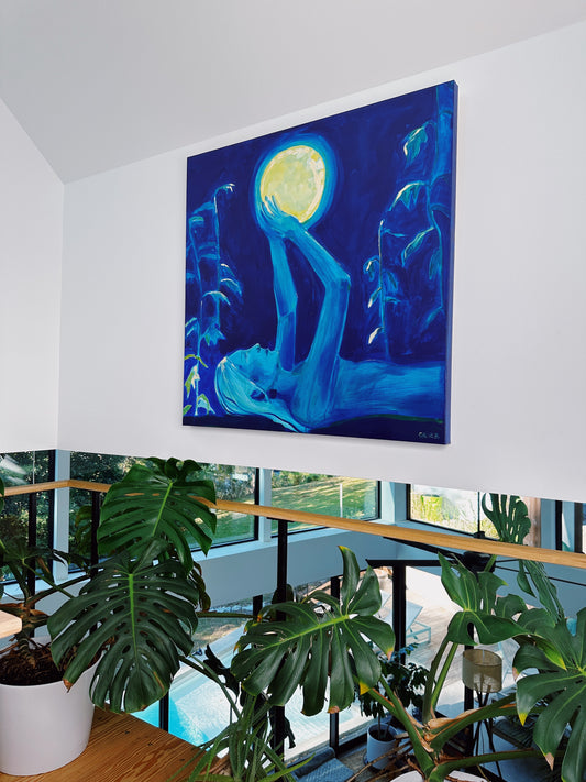 Cradle The Moon, 36x36"