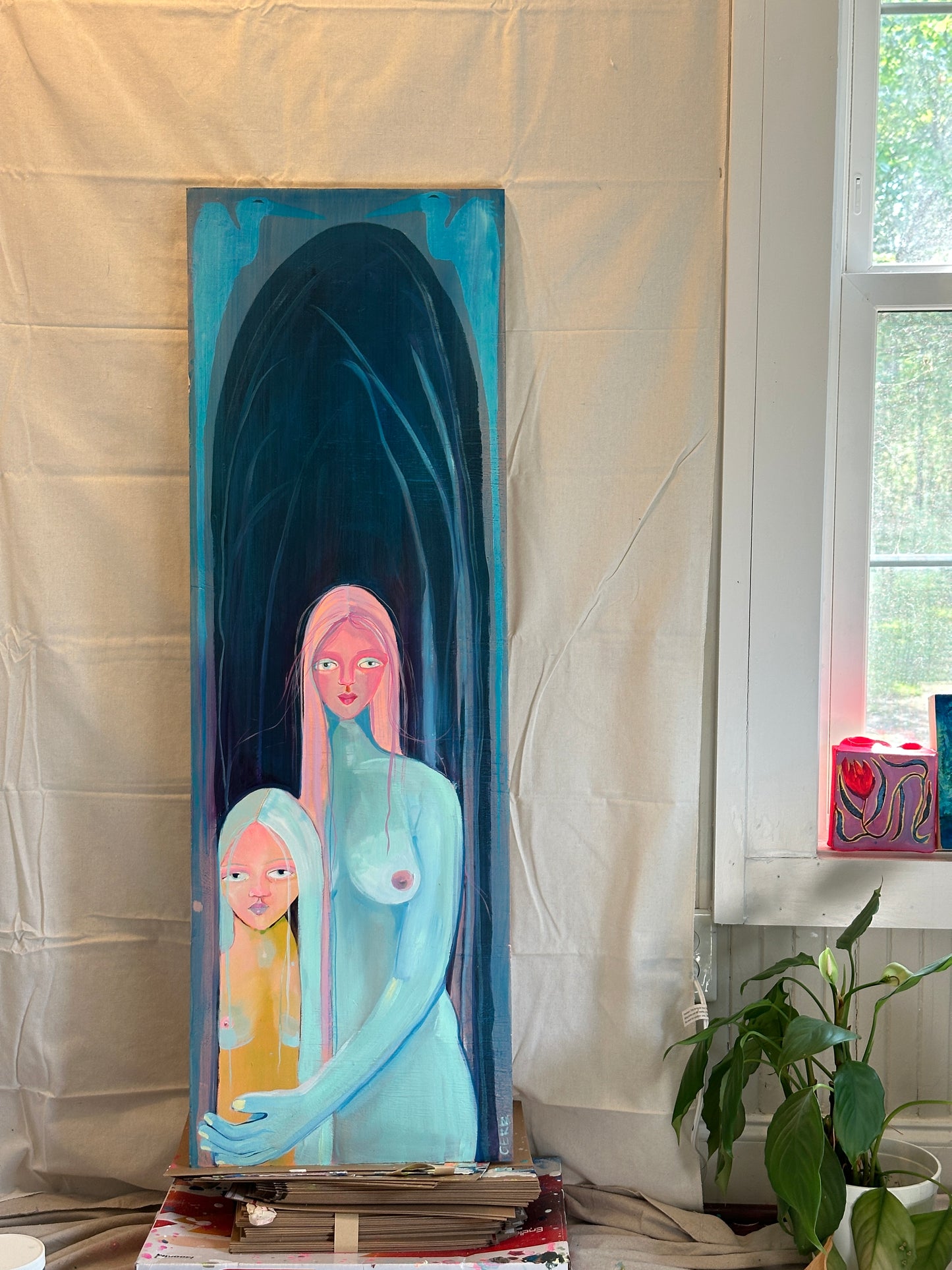 Night Marsh, 16x48"