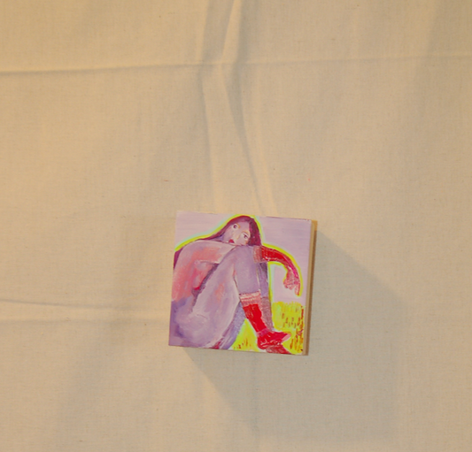 Red Socks & Mittens: Acrylic on Panel