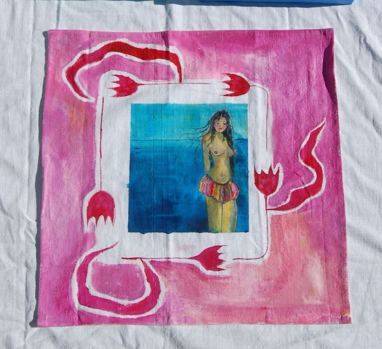 Beach Baby 20x20"