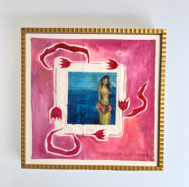 Beach Baby 20x20"